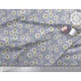 thumbnail image 3 of Soimoi Rayon Fabric Leaves & Aster Floral Print Fabric by Yard 56 Inch Wide, 3 of 3