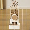 thumbnail image 4 of Automatic Pet Feeder Water Dispenser for Small Pets, Wall Mounted Food Water Bowl for Cats Dogs Rabbits Hamsters, Plastic Pet Feeder with Easy Installation, Yellow, 4 of 6