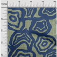 thumbnail image 2 of oneOone Rayon Medium Blue Fabric Abstract Floral Fabric For Sewing Printed Craft Fabric By The Yard 56 Inch Wide, 2 of 4