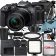 thumbnail image 1 of Canon EOS R10 Mirrorless Camera with RF-S 18-150mm Lens + 128GB Memory Card + Case + LED Flash + ZeeTech Accessory Bundle, 1 of 9
