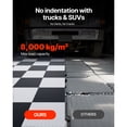 thumbnail image 4 of KFFKFF Garage Floor Tiles Interlocking, 8 Pack 20.2 x 20.2 x 0.2 in Interlocking Modular Garage Flooring Tiles, Diamond Plate Slip-Resistant PVC Mats, Silver, 4 of 9