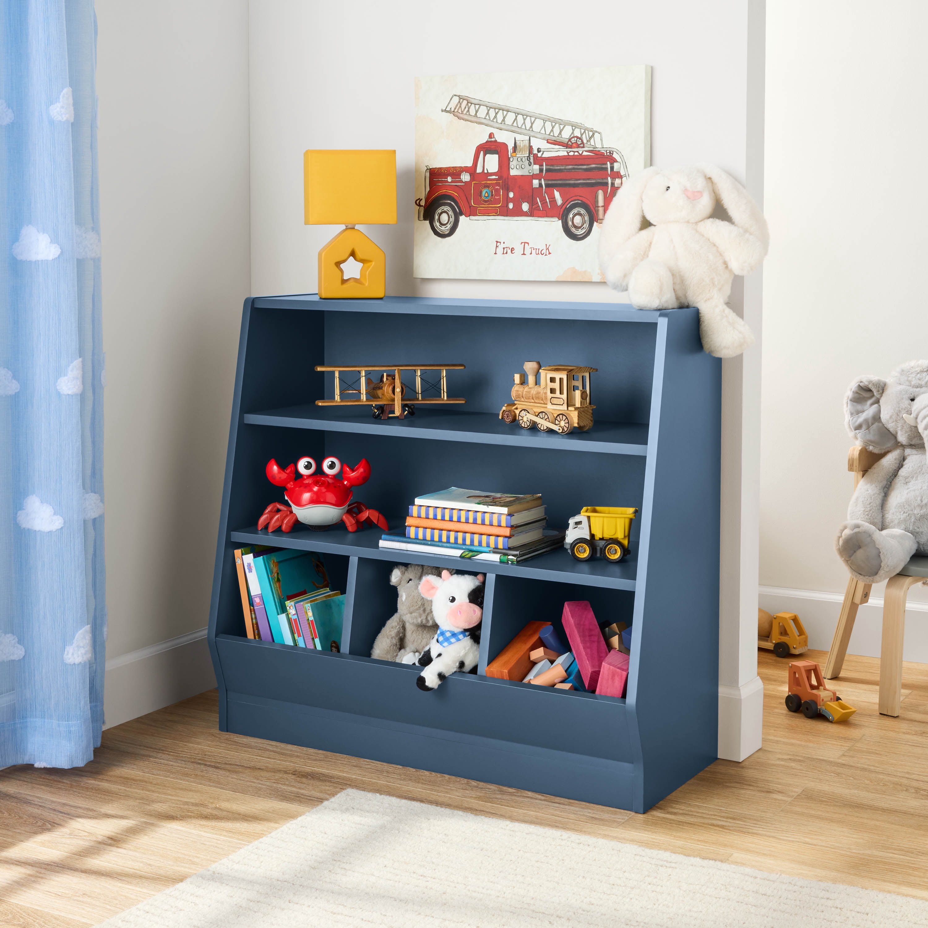 Mainstays Kids Bookcase with Bin Storage