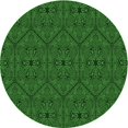 thumbnail image 1 of Ahgly Tapis Rond Lavable en Machine Intérieur Transitionnel Vert Forêt Foncé, 7 Pieds Rond, 1 of 7