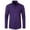 Purple, variant on hotojiny Men's Dress Shirts Long Sleeve Stretch Wrinkle Free Solid Shirt Formal Casual Button down Shirt for Wedding Business