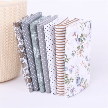 Tdoenbutw clearance Cotton Crafts Fabric Bundle Patchwork Squares Quilting Sewing Patchwork DIY 7PCS 7PC DIY Fabric fall fabric squares clearance sale