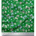 thumbnail image 1 of Soimoi Satin Silk Fabric Artistic Floral Decor Fabric Printed Yard 42 Inch Wide, 1 of 5
