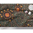 thumbnail image 3 of Soimoi polyester Crepe Fabric Mosaic Flower Printed Craft Fabric by the Yard 52 Inch Wide, 3 of 3