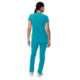 thumbnail image 2 of Adar Addition Go-Basic Scrub Set For Women - Slim V-Neck Scrub Top & Skinny Cargo Scrub Pants, 2 of 7