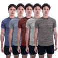 thumbnail image 2 of SPXTREME [5 Pack] T-Shirts à Col Rond pour Hommes, Coupe Sèche, Vêtements de Sport, Course, Gym, Entraînement, Séchage Rapide, 2 of 13