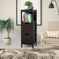 thumbnail image 4 of Costway Armoire de Salle de Bain en Bois pour Plancher, Rangement Multifonction, Organisateur, Brun, 4 of 9