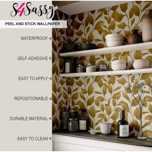 Lativo Black Peel and Stick Wallpaper 118inL 17.3inW Silk Embossed Floral Contact Paper for Lativo Black Peel and Stick Wallpaper 118inL 17.3inW Silk Embossed Floral Contact Paper for