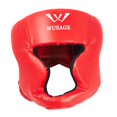 thumbnail image 3 of jinwen Casque de Boxe Absorption d'Impact Protection de Tête pour Karaté Rouge Petit, 3 of 9