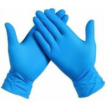 100 Nitrile L gloves without powder without latex hypoallergenic, certified disposable food gloves