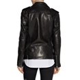 thumbnail image 2 of Black Motorcycle Jacket Womens Motorcycle Jacket Best Leather Motorcycle Jacket Motorcycle Riding Jacket Leather Biker Jacket Women size 5XL, 2 of 3