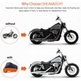 thumbnail image 4 of 104" Motorcycle Cover 鈥?All Season Waterproof Outdoor Protection Fit for Tour Bikes Choppers Cruisers 鈥?Protect Against, 4 of 5