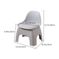 thumbnail image 3 of Mini Ba Danhjin Plastic Small Stool Thickened Household Chair Children Backrest Chair Sofa Coffee Table Short Stool Adult Living Room Stools Home Decor, 3 of 6