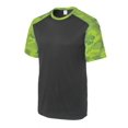 thumbnail image 1 of Gravity Threads CamoHex Athletic T-Shirt - Iron Grey/Lime Shock - X-Large, 1 of 1