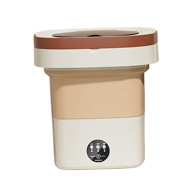 GUOOL Foldable Mini Washing Machine 8L 3 Models Easy to Carry High Power Small Beige