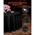 thumbnail image 3 of VEVOR 10 Pack Polyester Table Cloth, 120 Inches in Diameter, Stain- & Wrinkle- Resistant, Machine Washable Table Clothes, Polyester Fabric Table Covers for Wedding, Party, Banquet, Formal Events, 3 of 9