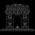 thumbnail image 4 of LEGO Architecture Arc De Triomphe 21036 Building Kit (386 Piece), 4 of 7