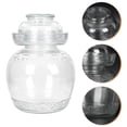 thumbnail image 2 of AMERTEER Jar Pickle Glass Fermenting Crock Fermentation Kimchi Kitchen Can Pot Lid Pickling Food Jars Container Chinese Sealed, 2 of 6