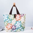 thumbnail image 4 of Shopping Bag Waterproof Foldable Good Load-Bearing Exquisite Pattern Large Capacity Decorative Oxford Cloth Printing Women Shoulder Bag Grocery Pouch for Women, 4 of 8