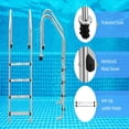 thumbnail image 4 of GloryStar Inground Pool Ladder,304 Stainless Steel Swimming Pool Ladder,Non-Slip Swimming Pool Ladder for Deep End, Easy Assembly, 380lbs Load Capacity - Perfect for Indoor/Outdoor Pools, 4 of 6