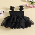 thumbnail image 3 of Robe de Fête pour Tout-Petite Fille, Enfants, Sans Manches, Nœud, Tulle, Ligne A, Robes de Princesse, 3 of 8