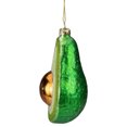 thumbnail image 4 of Northlight 4.5" Green and Yellow Glass Avocado Christmas Ornament, 4 of 5