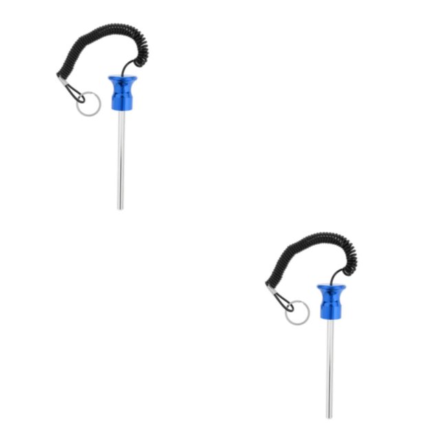 Dalazy Magnetic Weight Stack Pin with Pull Rope Replacement Parts Blue 8x125mm 2Set
