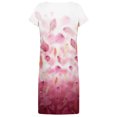 thumbnail image 5 of SMihono Robe Bohème d'Été pour Femmes Grande Taille Robes à Manches Courtes pour Femmes Mode Fleurs Imprimées Robe Soleil Taille Col en V Robe Longueur Genou, 5 of 5