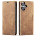 thumbnail image 2 of CaseMe Leather for iPhone 17 Case, Flip Wallet Leather Case with Card Holder Magnetic Closure Shockproof Kickstand Protective Phone Cases Cover for iPhone 17,Brown,For iPhone 17, 2 of 12