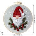 thumbnail image 4 of Christmas Embroidery Kit With Embroidery Hoop Easy Embroidery Kit For Beginners And Adults Full Embroidery Hoop Kit With Needles And Thread Included Diy Crafts for Girls Diy Crafts for Adults, 4 of 4