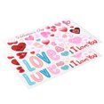 thumbnail image 4 of 2Pcs Saint Valentin Fenêtre Autocollant Décoration Coeur Motif Sticker Mur Partie Fournitures, 4 of 14