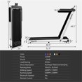 thumbnail image 2 of Pemberly Row Up To 7.5MPH 2.25HP Single Display Screen Treadmill in White, 2 of 8