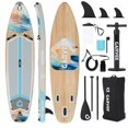 thumbnail image 1 of Inflatable Paddle Board - Wide SUP with Camera Mount 450 lbs Capacity and Complete Accessories for Water Recreation, 1 of 7