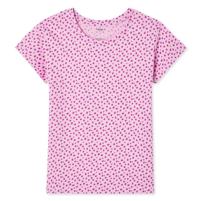 George Girls' Printed Short Sleeve Tee