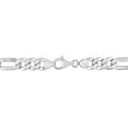 thumbnail image 3 of Miabella Sterling Silver Figaro Men's Bracelet, 3 of 4