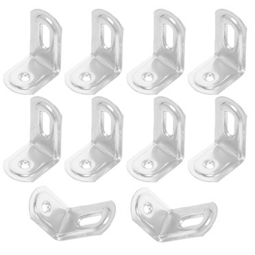 10 Pcs Support d'Étagère d'Angle Droit Support d'Étagère d'Armoire
