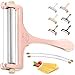 thumbnail image 3 of Cheese Slicer With Wire and Adjustable Thickness - Heavy Duty Stainless Steel - 2 Extra Wires Included-Gold, 3 of 4