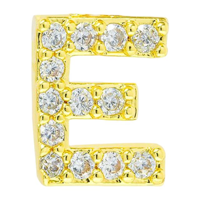 tredstone Simple Design Letter Rhinestone Earring Party Hiking Portable Stud Earrings Photo Shooting Ear Decor Jewellery E