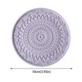 thumbnail image 3 of Oleegame 1PC Placemat Cushion Insulation Pad Creative Quick Drying Handmade Mud Suction Cup Cushion Purple, 3 of 7