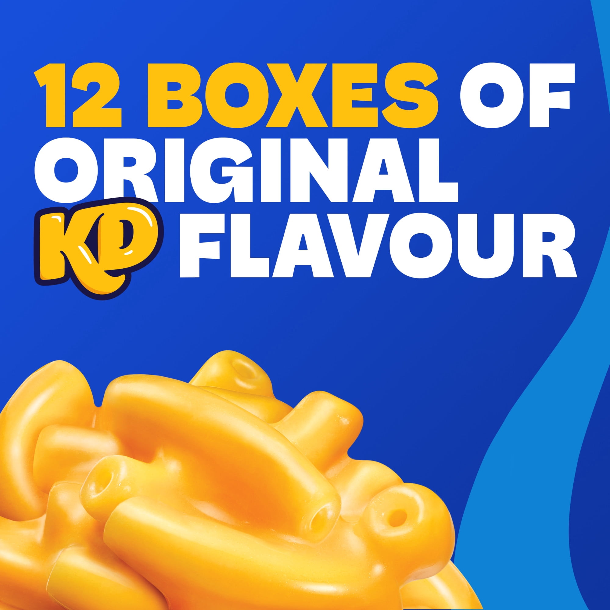 Kraft Dinner Macaroni au Fromage Original, Boîte Repas, Caisse, Stable à Température Ambiante