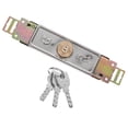 thumbnail image 3 of KAKOWELY gate latch Rolling Shutter Door Lock For Garage Or Warehouse Use Heavy Duty Steel Construction Cross Key Metal Center Rolling Shutter Door Lock For Garage, 3 of 5