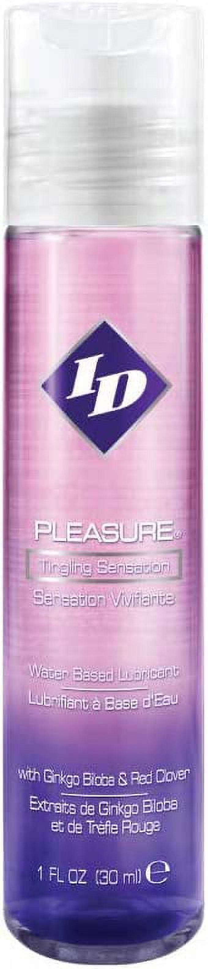 Lubrifiant Personnel ID Pleasure - Stimulant avec des Extraits Botaniques Naturels, à Base d'Eau, Bouteille de 1 Oz
