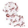 thumbnail image 5 of Ensemble de Pyjama pour Filles Imprimé Manches Courtes Chemises Boutonnées Ensemble Pyjamas Mode pour Filles Ensemble Pyjamas pour Garçons Taille 4-5 Ans Garçons Filles Mode, 5 of 5