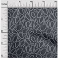 thumbnail image 2 of oneOone Polyester Spandex Navy Blue Fabric Abstract Circle Sewing Craft Projects Fabric Prints By Yard 56 Inch Wide, 2 of 4