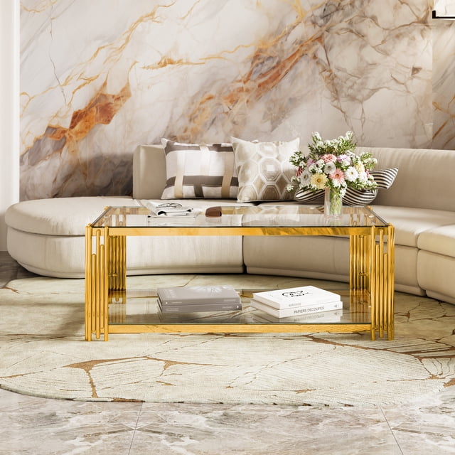 Table Basse en Verre Trempé, Transparente