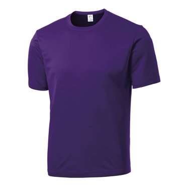 Gravity Threads Chemise à Manches Courtes pour Hommes Évacuant l'Humidité - Violet - Petit