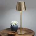 thumbnail image 1 of Merkury Innovations 14" Portable LED Metal Touch Lamp Gold, 1 of 2